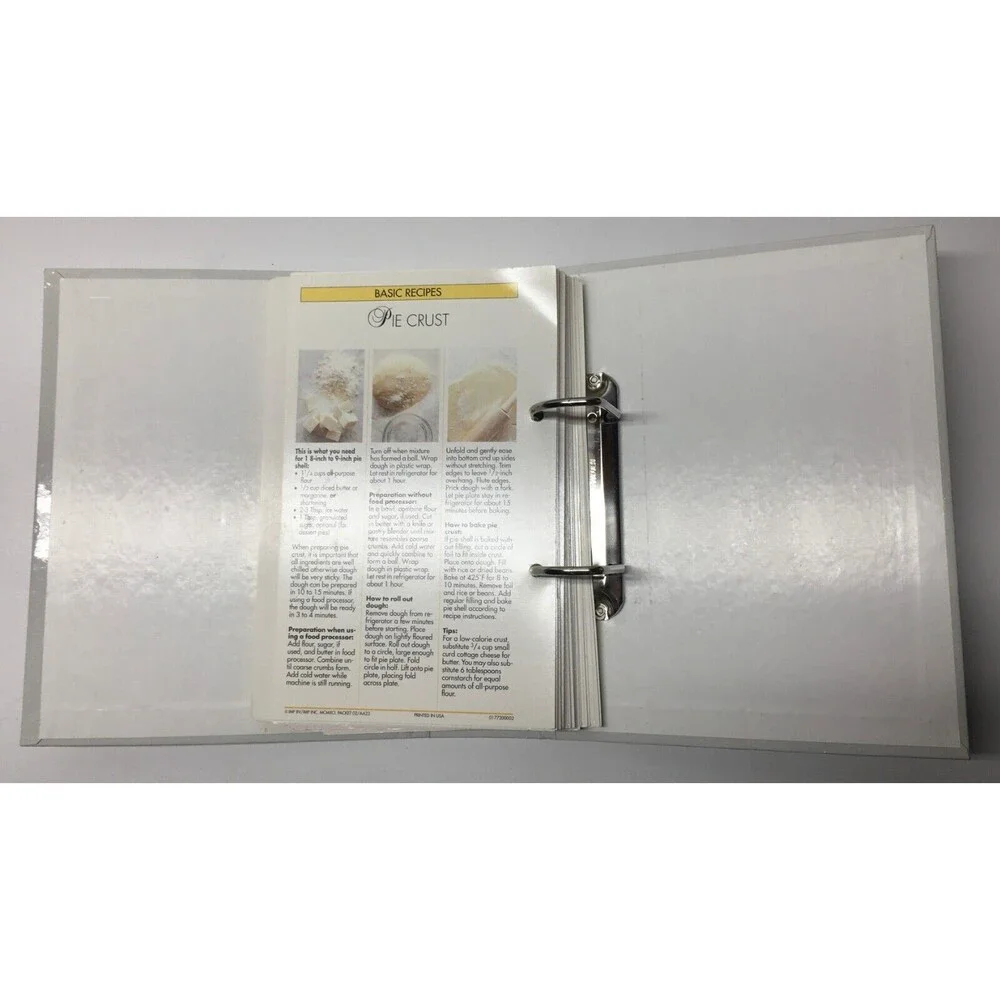 Simply Delicious Recipe 2 Ring Binder Cooking Vintage Menu Meal Planning RGUC